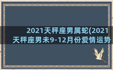 2021天秤座男属蛇(2021天秤座男未9-12月份爱情运势)