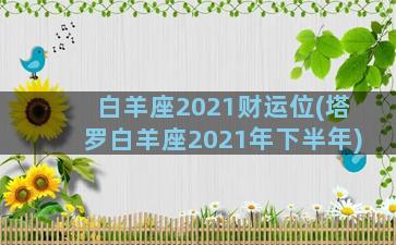 白羊座2021财运位(塔罗白羊座2021年下半年)